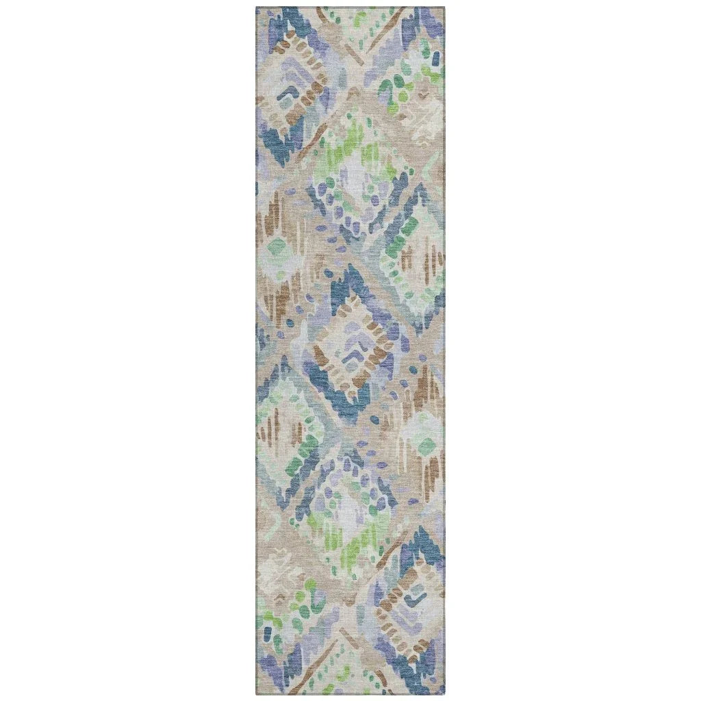 Thalara Brown Washable Indoor - Outdoor Rug - LOOMLAN - LOOMLAN Rugs - Outdoor Rugs