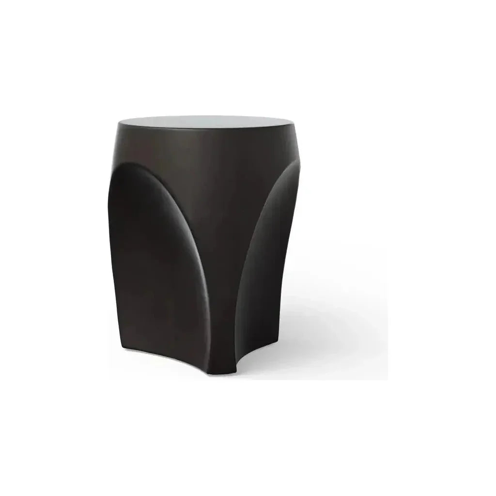 Thalia Concrete Made Outdoor Stool-Garden Stools-Urbia-LOOMLAN