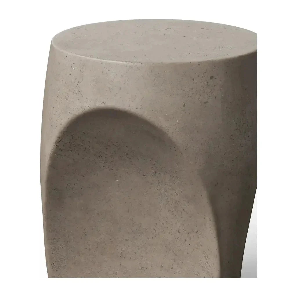 Thalia Concrete Made Outdoor Stool-Garden Stools-Urbia-LOOMLAN
