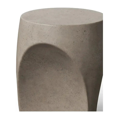 Thalia Concrete Made Outdoor Stool-Garden Stools-Urbia-LOOMLAN