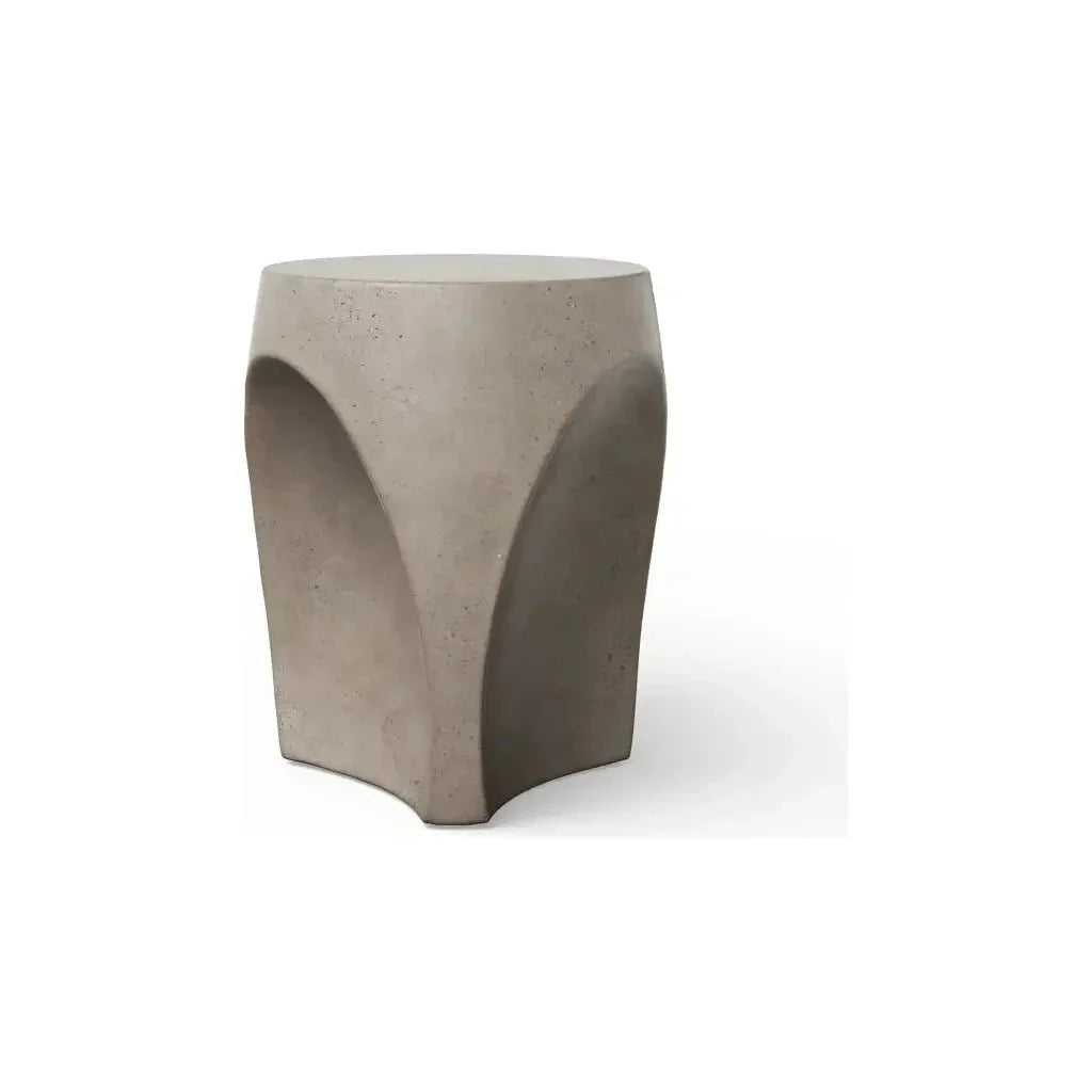 Thalia Concrete Made Outdoor Stool-Garden Stools-Urbia-Dark Grey-LOOMLAN