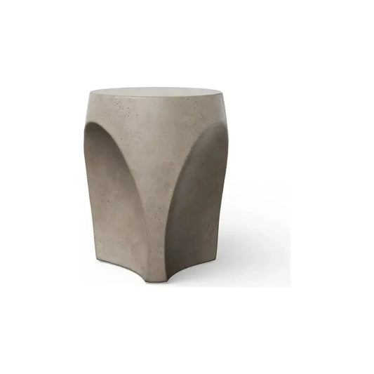 Thalia Concrete Made Outdoor Stool-Garden Stools-Urbia-Dark Grey-LOOMLAN