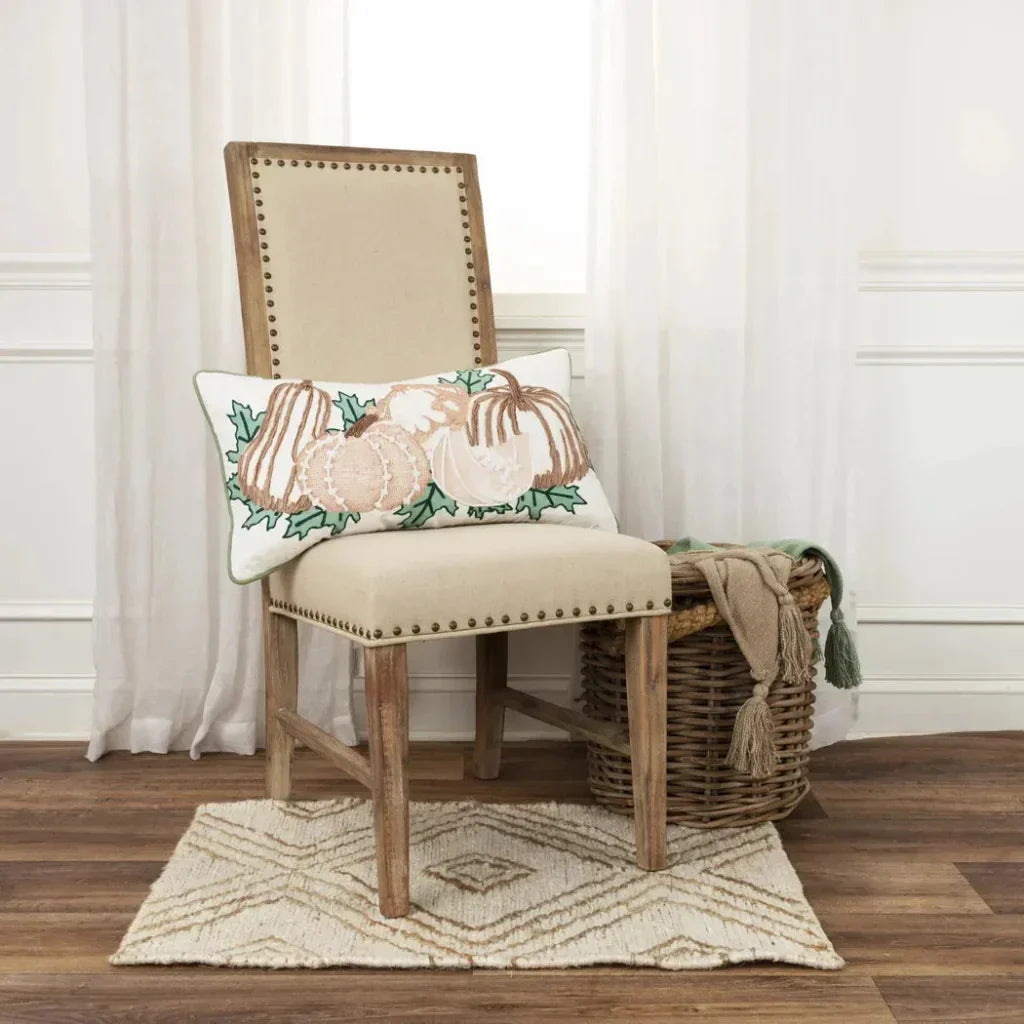 Thanksgiving Decorative Lumbar Pillow Pumpkin Jill - LOOMLAN - LOOMLAN - Throw Pillows