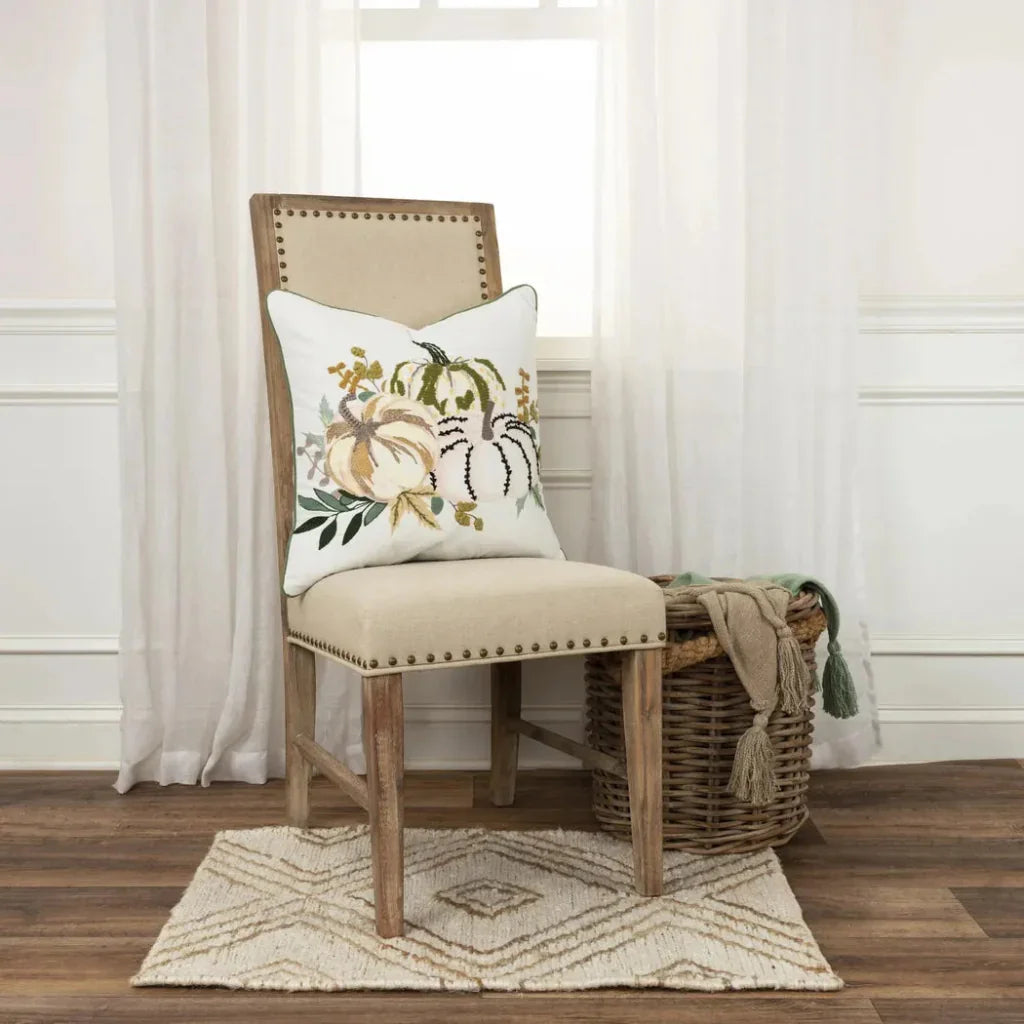 Thanksgiving Pastel Pumpkin Throw Pillow Raya - LOOMLAN - LOOMLAN - Throw Pillows