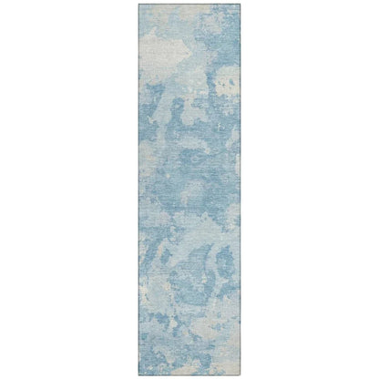 Tharne Blue Washable Indoor - Outdoor Rug - LOOMLAN - LOOMLAN Rugs - Outdoor Rugs
