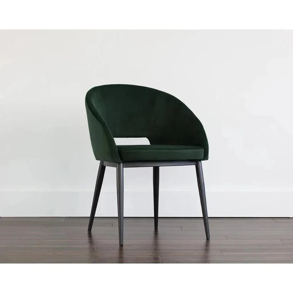 Thatcher Leather Armless Dining Armchair - LOOMLAN - SUNPAN - Dining Chairs