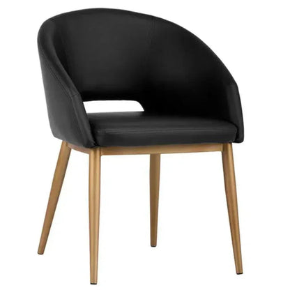 Thatcher Leather Armless Dining Armchair - LOOMLAN - SUNPAN - Dining Chairs