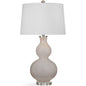 Thayer Glass White Table Lamp - LOOMLAN - Bassett Mirror - Table Lamps