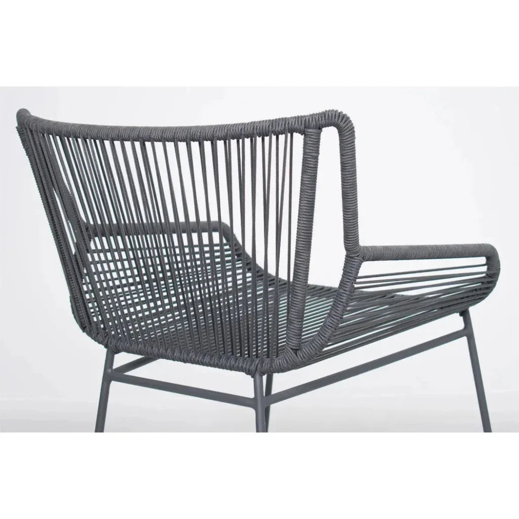 The Dane Dark Gray Patio Counter Stool 2PC-Outdoor Counter Stools-Seasonal Living-LOOMLAN