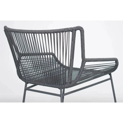 The Dane Dark Gray Patio Counter Stool 2PC-Outdoor Counter Stools-Seasonal Living-LOOMLAN