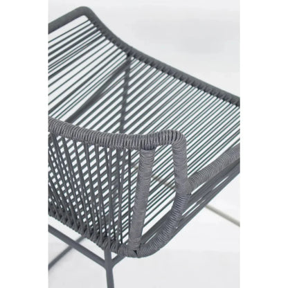The Dane Dark Gray Patio Counter Stool 2PC-Outdoor Counter Stools-Seasonal Living-LOOMLAN