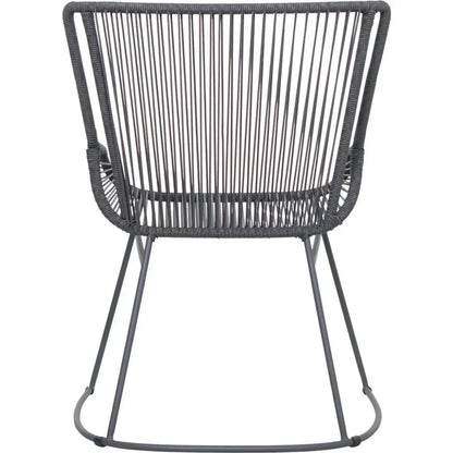 The Dane Dining Arm Chair 2PC Dark Gray Patio Dining-Outdoor Dining Chairs-Seasonal Living-LOOMLAN