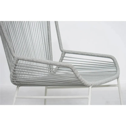 The Dane Dining Arm Chair 2PC Grey Patio Dining Chairs-Outdoor Dining Chairs-Seasonal Living-LOOMLAN