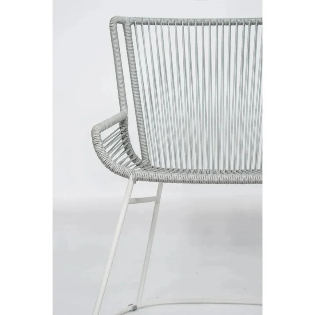 The Dane Dining Arm Chair 2PC Grey Patio Dining Chairs-Outdoor Dining Chairs-Seasonal Living-LOOMLAN