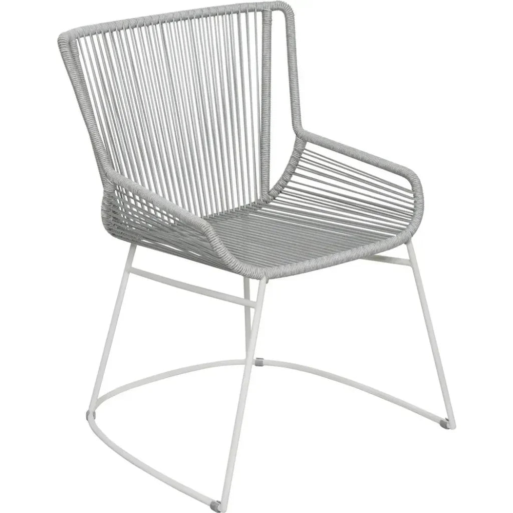 The Dane Dining Arm Chair 2PC Grey Patio Dining Chairs-Outdoor Dining Chairs-Seasonal Living-LOOMLAN