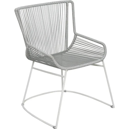 The Dane Dining Arm Chair 2PC Grey Patio Dining Chairs-Outdoor Dining Chairs-Seasonal Living-LOOMLAN