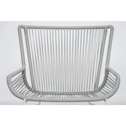 The Dane Grey Patio Counter Stool 2PC-Outdoor Counter Stools-Seasonal Living-LOOMLAN