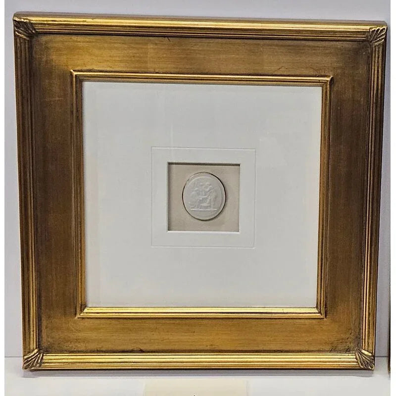 The Four Seasons Gold Framed Artwork-Framed Wall Art-Chelsea House-Winter-LOOMLAN