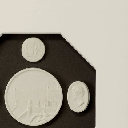 The Grand Tour Intaglios Gold Leaf Framed Artwork-Framed Wall Art-Chelsea House-LOOMLAN