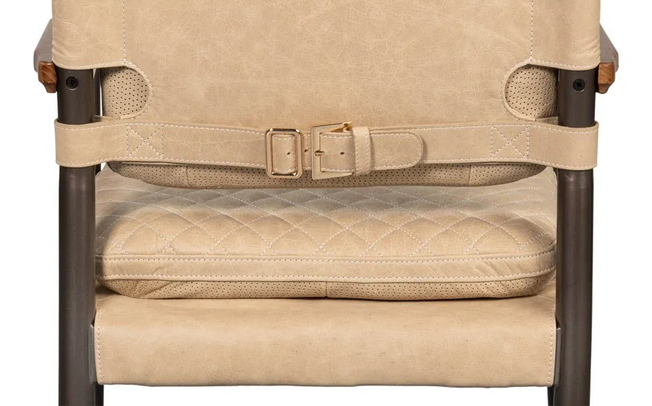 The Harley Leather Armchair - LOOMLAN - Sarreid - Accent Chairs