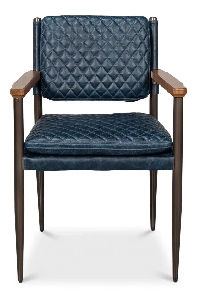 The Harley Leather Armchair - LOOMLAN - Sarreid - Accent Chairs
