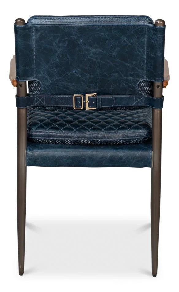 The Harley Leather Armchair - LOOMLAN - Sarreid - Accent Chairs