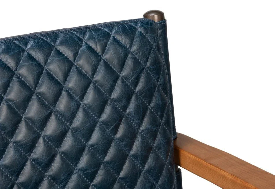 The Harley Leather Armchair - LOOMLAN - Sarreid - Accent Chairs