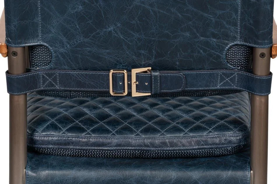 The Harley Leather Armchair - LOOMLAN - Sarreid - Accent Chairs