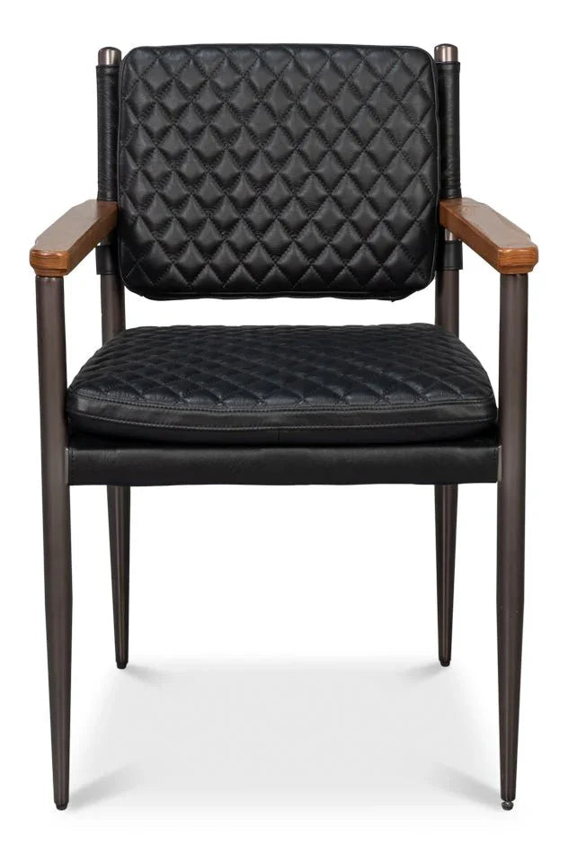 The Harley Leather Armchair - LOOMLAN - Sarreid - Accent Chairs