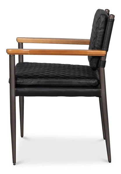 The Harley Leather Armchair - LOOMLAN - Sarreid - Accent Chairs