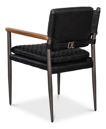 The Harley Leather Armchair - LOOMLAN - Sarreid - Accent Chairs