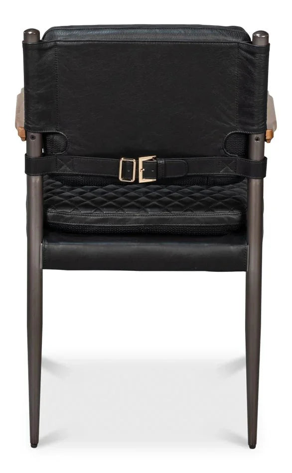 The Harley Leather Armchair - LOOMLAN - Sarreid - Accent Chairs