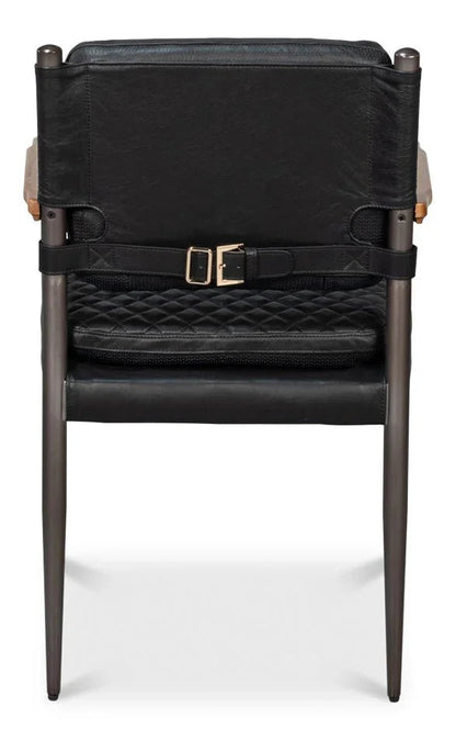 The Harley Leather Armchair - LOOMLAN - Sarreid - Accent Chairs