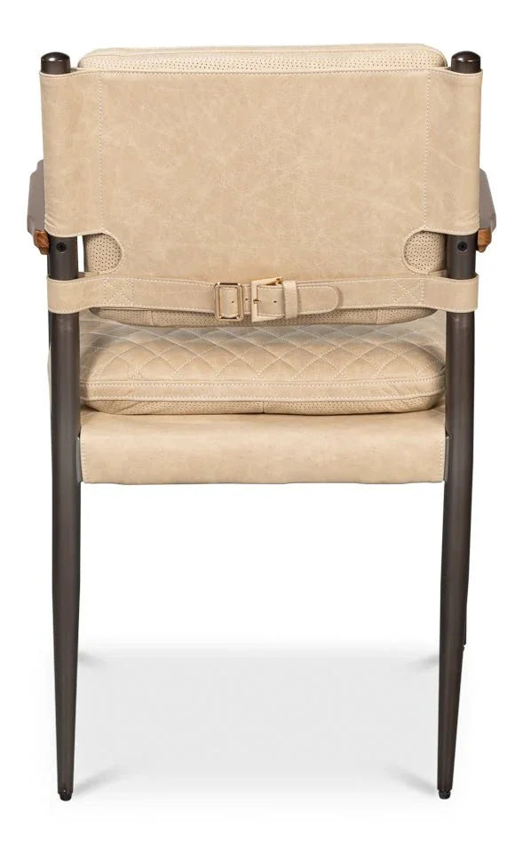 The Harley Leather Armchair - LOOMLAN - Sarreid - Accent Chairs