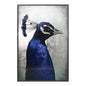 The Peacock - 48" X 72" Charcoal Frame Luxe Wall Art-Framed Wall Art-SUNPAN-LOOMLAN
