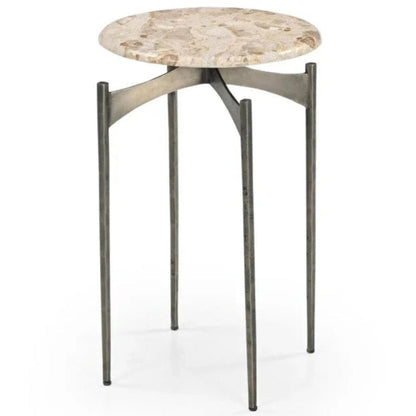 Thea Italian Marble Accent Table - LOOMLAN - Bassett Mirror - Side Tables