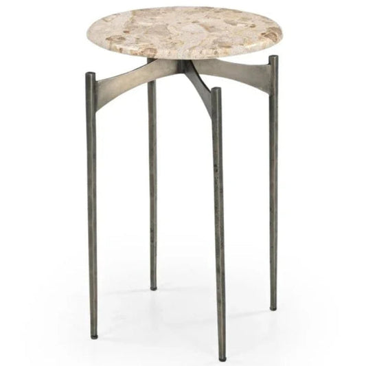 Thea Italian Marble Accent Table - LOOMLAN - Bassett Mirror - Side Tables