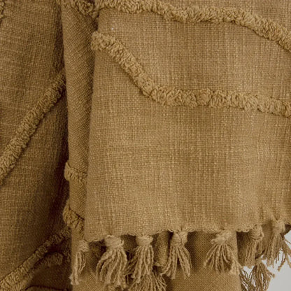 Thelma Textured Cotton Throw Blanket - LOOMLAN - LOOMLAN - Throw Blankets