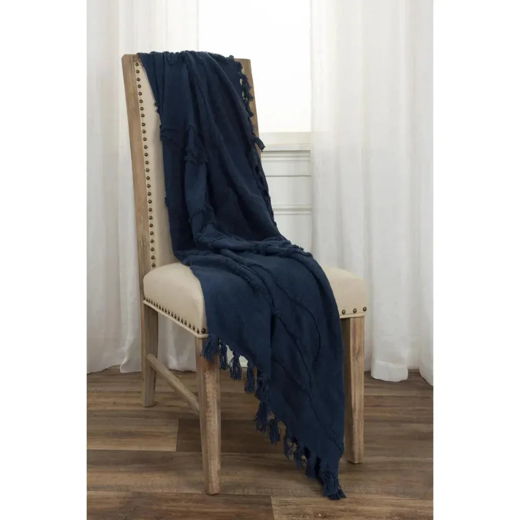 Thelma Textured Cotton Throw Blanket - LOOMLAN - LOOMLAN - Throw Blankets