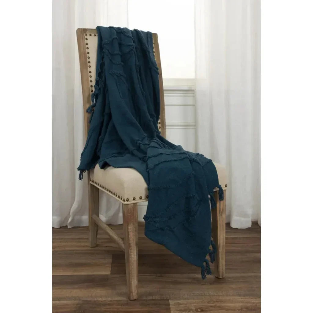 Thelma Textured Cotton Throw Blanket - LOOMLAN - LOOMLAN - Throw Blankets