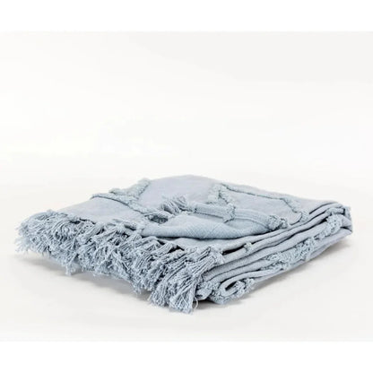 Thelma Textured Cotton Throw Blanket - LOOMLAN - LOOMLAN - Throw Blankets