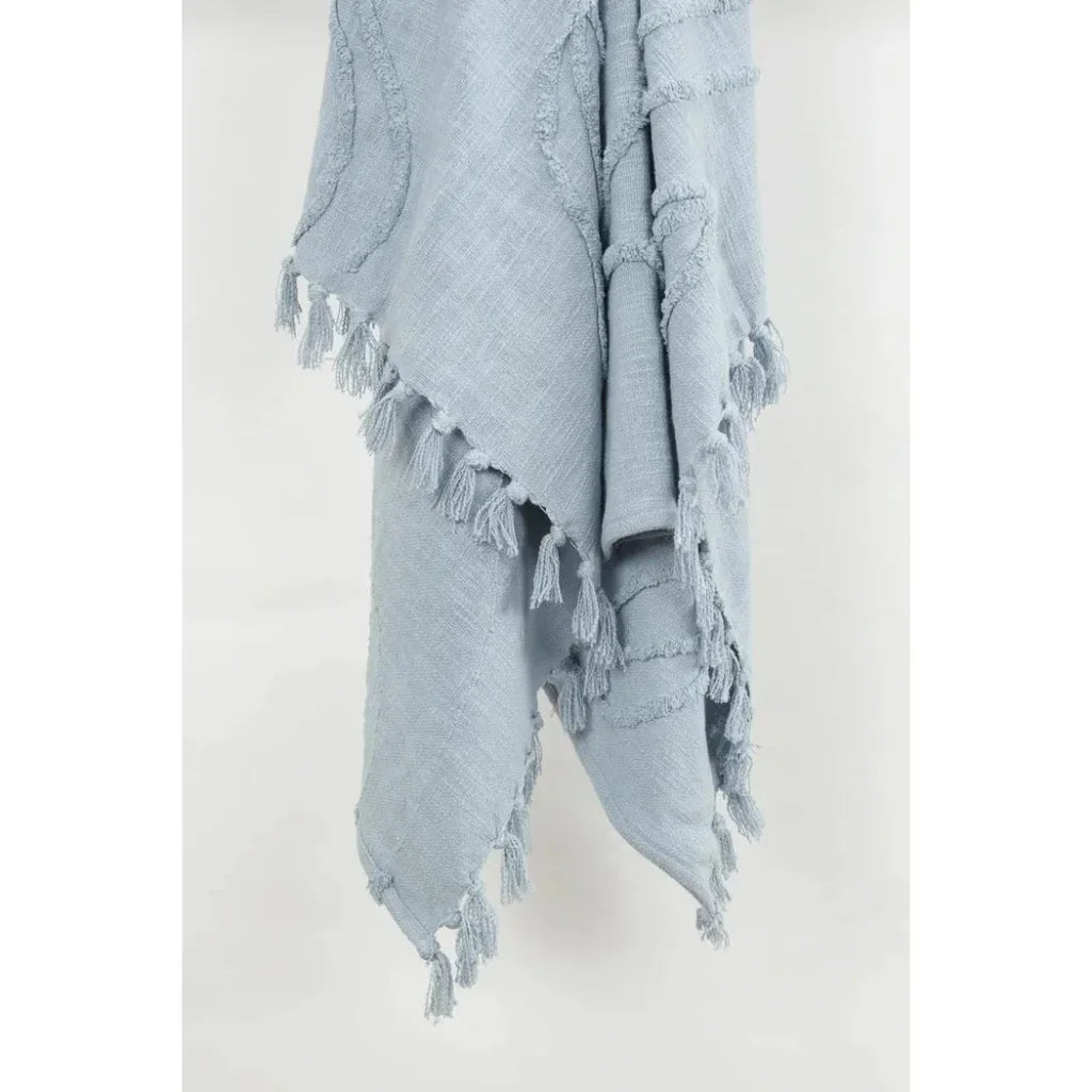 Thelma Textured Cotton Throw Blanket - LOOMLAN - LOOMLAN - Throw Blankets