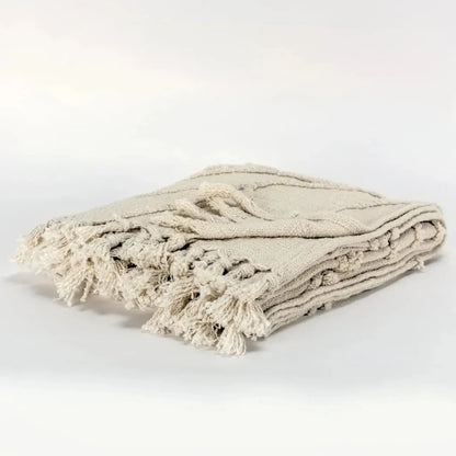 Thelma Textured Cotton Throw Blanket - LOOMLAN - LOOMLAN - Throw Blankets