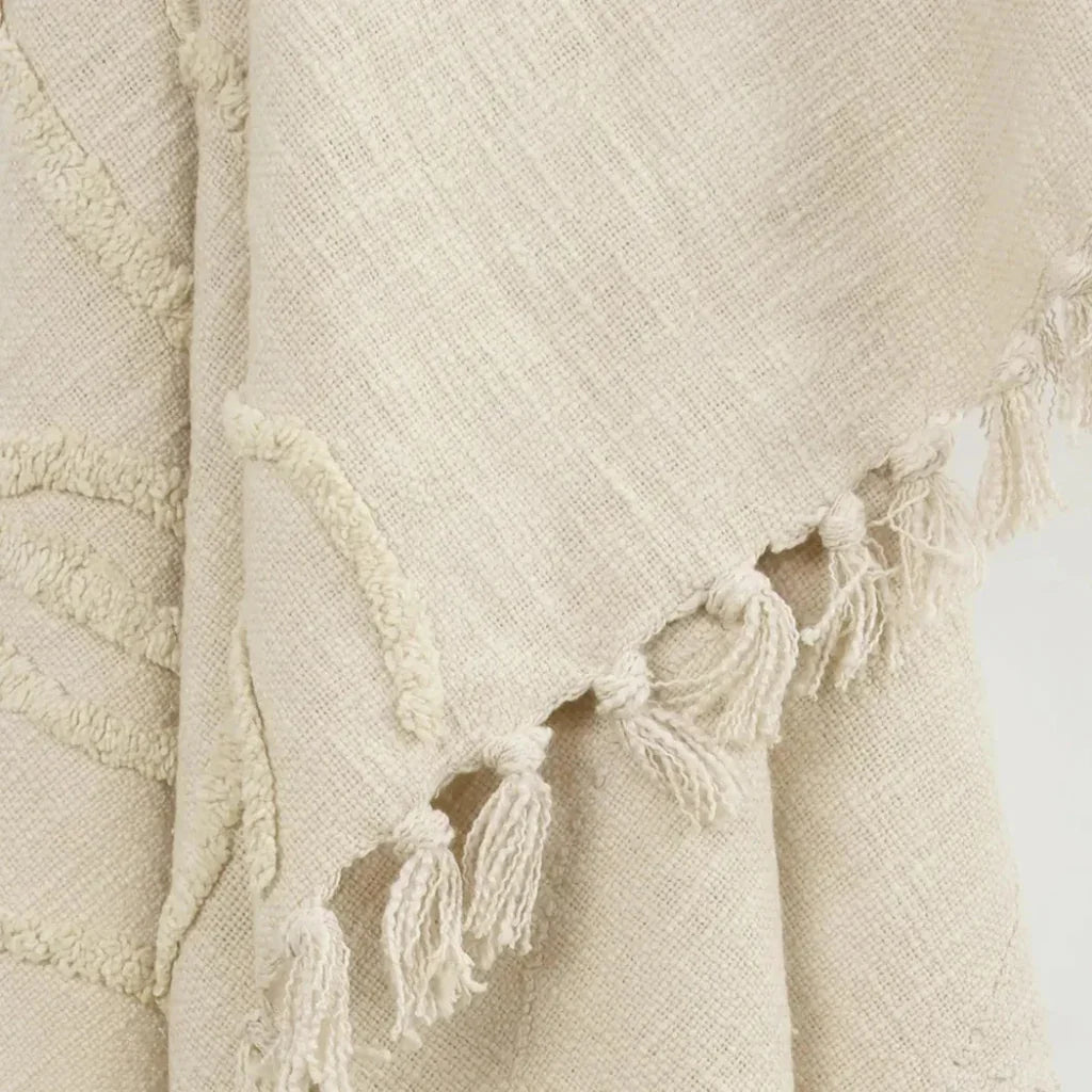Thelma Textured Cotton Throw Blanket - LOOMLAN - LOOMLAN - Throw Blankets
