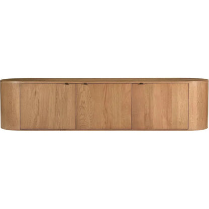 Theo Natural Wood Media Bench - LOOMLAN - Moe's Home - TV Stands & Media Centers