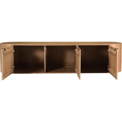 Theo Natural Wood Media Bench - LOOMLAN - Moe's Home - TV Stands & Media Centers