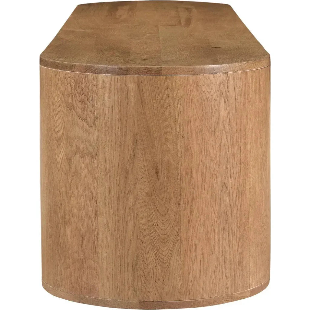 Theo Natural Wood Media Bench - LOOMLAN - Moe's Home - TV Stands & Media Centers