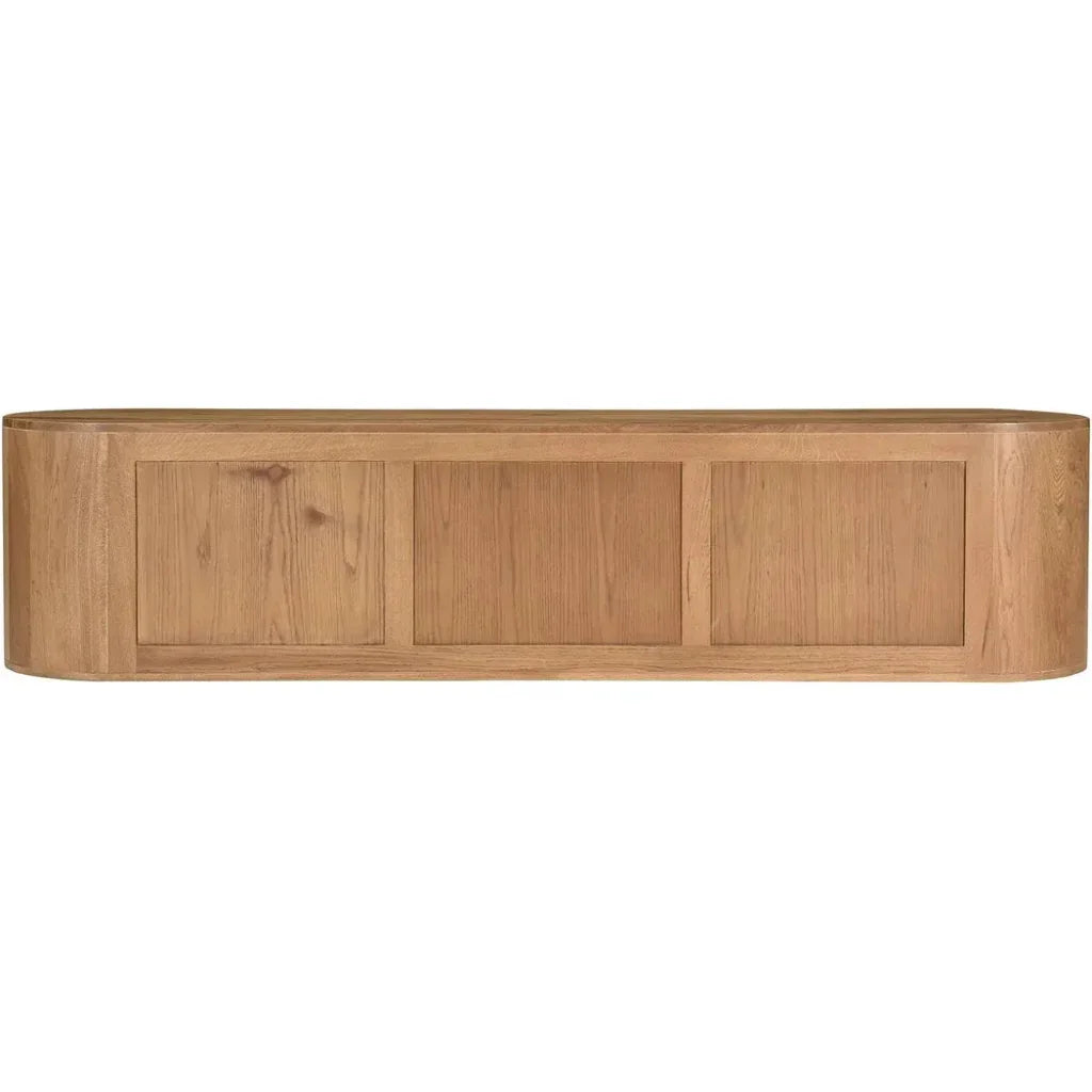 Theo Natural Wood Media Bench - LOOMLAN - Moe's Home - TV Stands & Media Centers