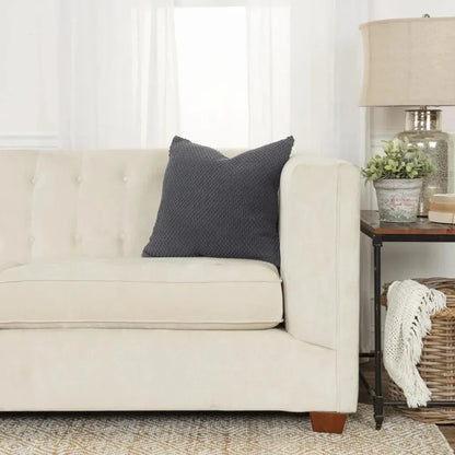 Theo Textured Couch Throw Pillow Down Insert - LOOMLAN - LOOMLAN - Throw Pillows