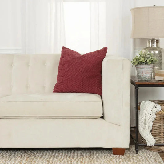 Theo Textured Couch Throw Pillow Down Insert - LOOMLAN - LOOMLAN - Throw Pillows